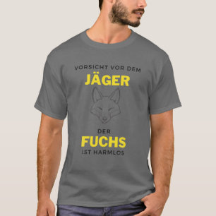 Jacht op Mannen voor het jagen van kleding Fox Hun T-shirt