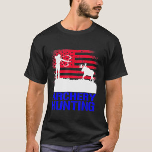 Jacht op patriottische aardewerken t-shirt