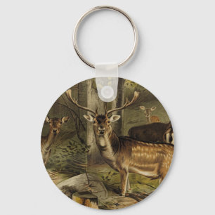 Jacht op Rustic Deer Antlers Sleutelhanger
