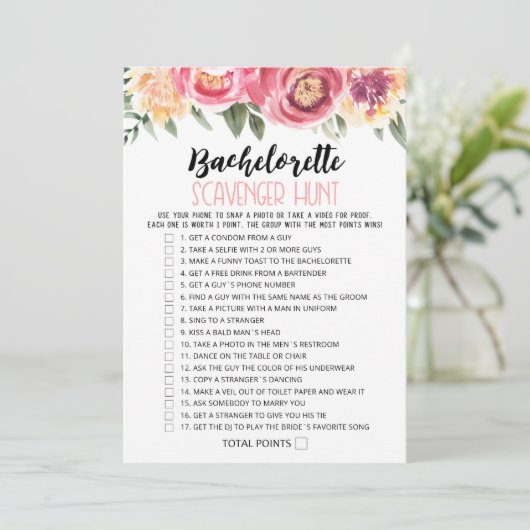 Jacht Op Schat Jubileum Feest Bewerkbare spelkaart Kaart (Staand voorkant)