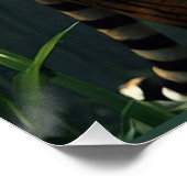 Jacht op tijger in Bamboo Grove Perfect Poster (Hoek)