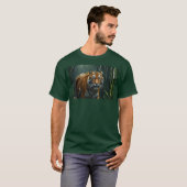 Jacht op tijger in Bamboo Grove T-shirt (Voorkant volledig)