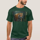 Jacht op tijger in Bamboo Grove T-shirt (Voorkant)