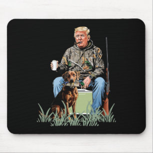 Jacht op Trump Camouflage Grappig Duck Jacht Seizo Muismat