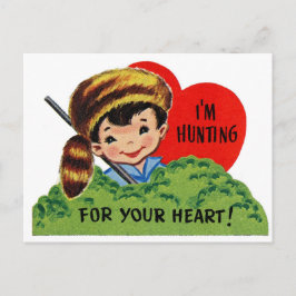 Jacht op uw hart Valentijn Feestdagenkaart