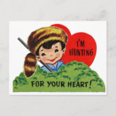 Jacht op uw hart Valentijn Feestdagenkaart (Voorkant)