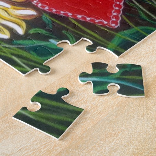 "Jacht op Valentijnse " Legpuzzel (Zijkant)