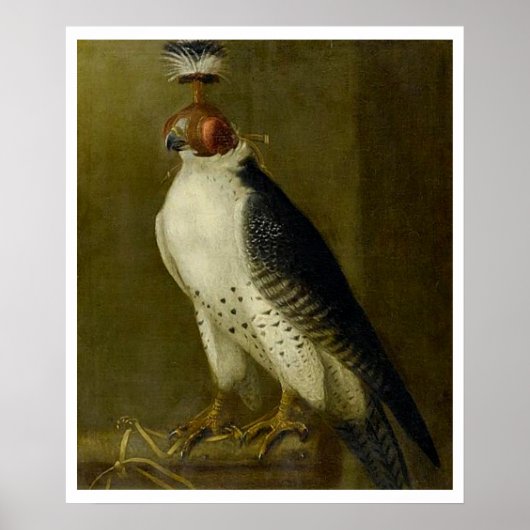 Jacht op valk - 17e eeuw poster (Voorkant)