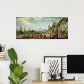 jacht op wilde geiten op de kust, 1620 poster (Thuiskantoor)