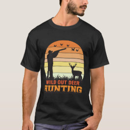 jacht op wilde herten | Retro Sunset Hunter T-shirt