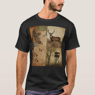 Jacht op witstaartherten met traditionele boog t-shirt