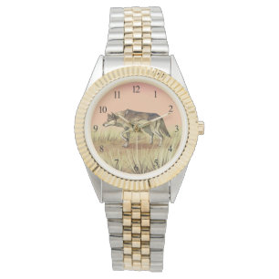 Jacht op zonsopgang horloge