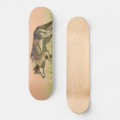 Jacht op zonsopgang persoonlijk skateboard (Voorkant)