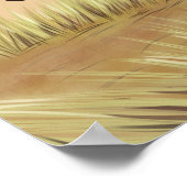 Jacht op zonsopgang poster (Hoek)