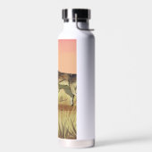 Jacht op zonsopgang waterfles (Links)