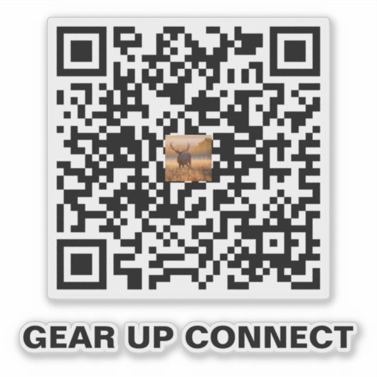 Jacht QR-code sticker – Geef je spullen een upgrad (Voorkant)