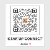 Jacht QR Code Sticker – Geef niet op en Verbind (Vel)