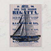  jacht Regatta Advertisement Briefkaart (Voorkant)