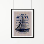  jacht Regatta Advertisement Poster