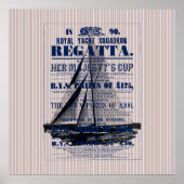  jacht Regatta Advertisement Poster (Voorkant)