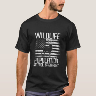Jacht T-shirt Wildlife Populatie Controle Spe Funn