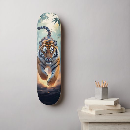 Jacht Tijger Skateboard (Muurkunst)