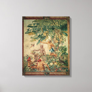 Jacht uit de "Tenture des Nouvelles" Canvas Afdruk