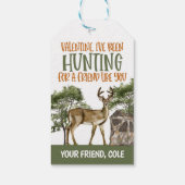 Jacht Valentijn Herten Favor Tag Cadeaulabel (Achterkant)