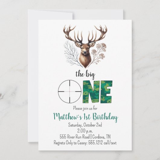 Jacht Verjaardag Uitnodiging voor Eerste Verjaarda (Voorkant)