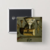 Jacht Vierkante Button 5,1 Cm (Voorkant /achterkant)