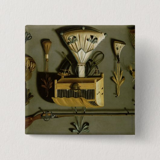 Jacht Vierkante Button 5,1 Cm (Voorkant)