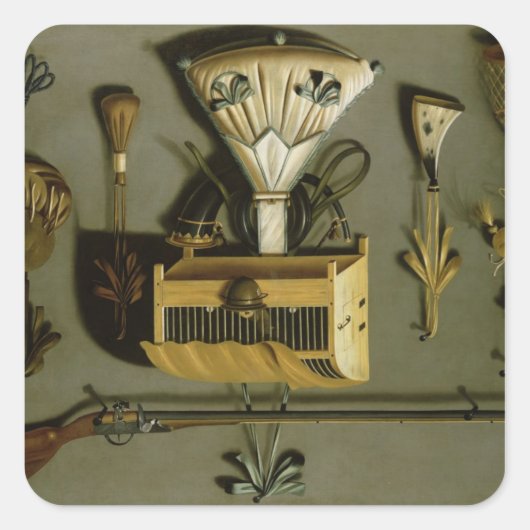 Jacht Vierkante Sticker (Voorkant)