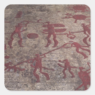 Jacht Vierkante Sticker