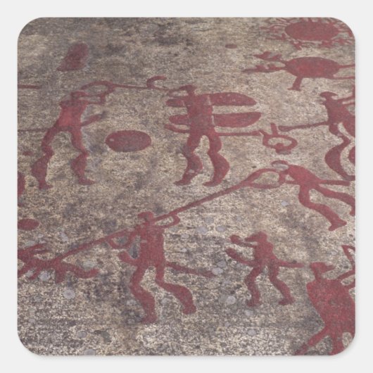 Jacht Vierkante Sticker (Voorkant)