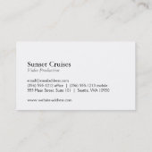 Jacht Visitekaartje (Achterkant)