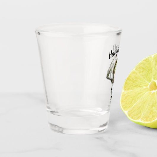 Jacht Vist 50e verjaardag Shot Glas (Links)