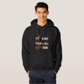 Jacht Vist Beer Wilderness Hunter Camping Hoodie (Voorkant volledig)