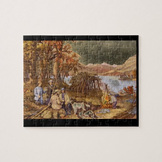 Jacht, Vist en Forest_Engravings Legpuzzel (Horizontaal)
