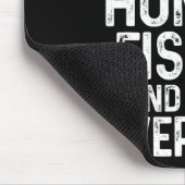 Jacht Vist het leven van alledaagse grappige Hunte Muismat (Hoek)