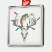 Jacht Vist kerstlampjes Metalen Ornament (Links)