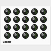 Jacht voor boogschieten ronde sticker (Vel)