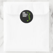 Jacht voor boogschieten ronde sticker (Tas)