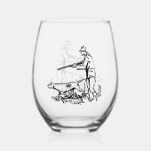 Jacht Wijnglas Zonder Voet (Voorkant)