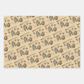 Jacht Wrapping Papier Flat Sheet Set van 3 Inpakpapier Vel (Voorkant 3)