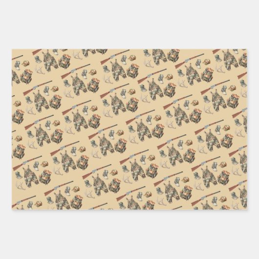 Jacht Wrapping Papier Flat Sheet Set van 3 Inpakpapier Vel (Voorkant 3)