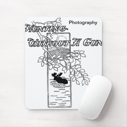 "Jacht zonder pistool" Muismat (Met muis)