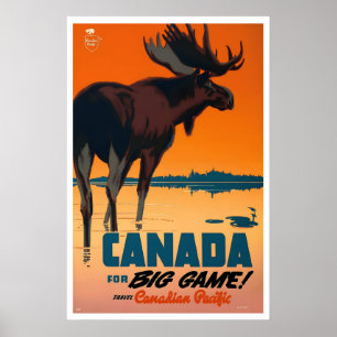 Jachtavontuur in Canada in de jaren 50! Jagen in v Poster