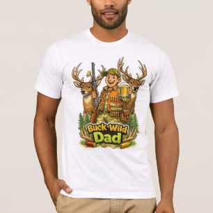 Jachtavontuur met vader, grappig jachtcadeau-idee t-shirt