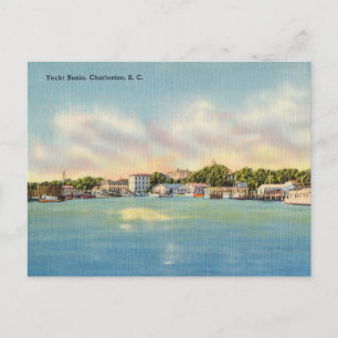jachtbekken, Charleston, South Carolina Briefkaart