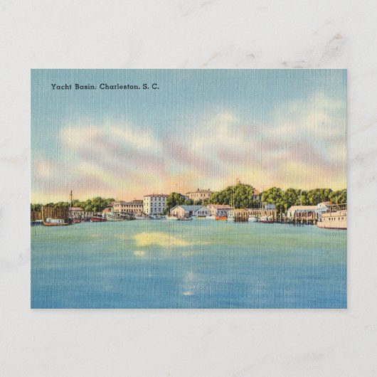  jachtbekken, Charleston, South Carolina Briefkaart (Voorkant)